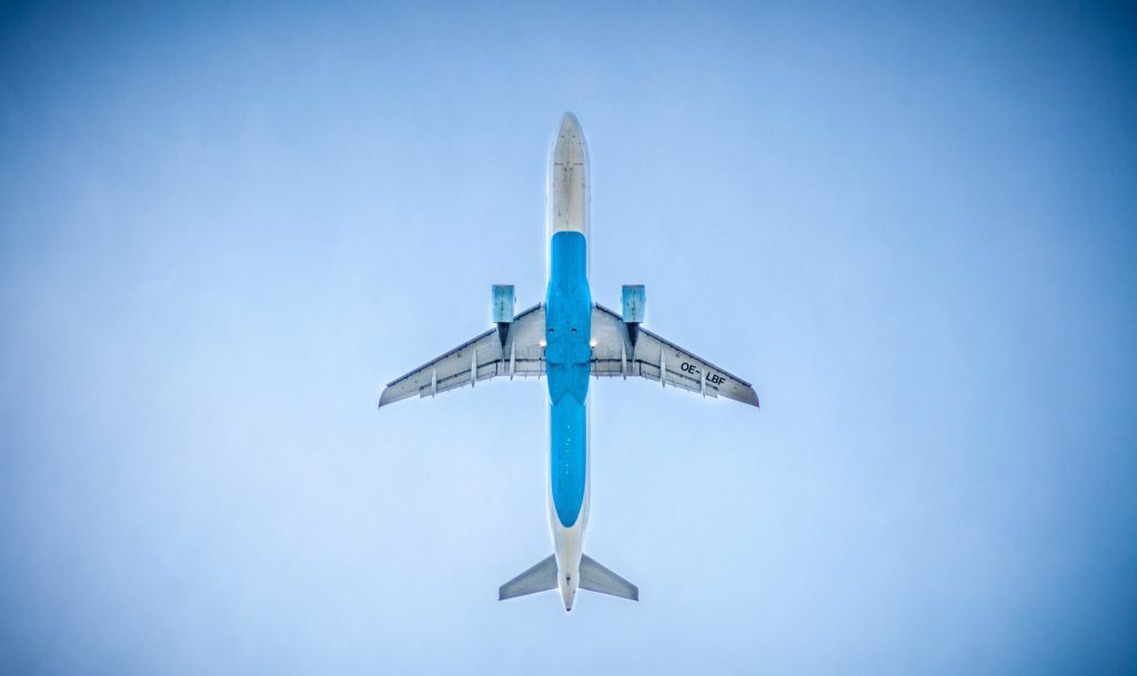 Ett flygplan i luften.