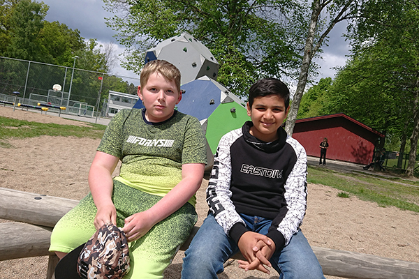 Elias Johnsson och Kaiss Aljazar